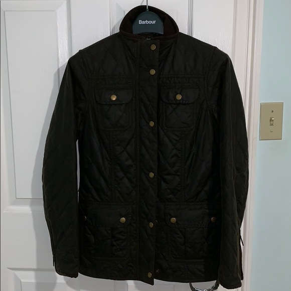 barbour quilted utility jacket
